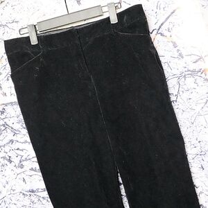 BLACK VELVET PANTS 10 Studio 1940 Fall Winter Dressy Office Work Slacks Holiday